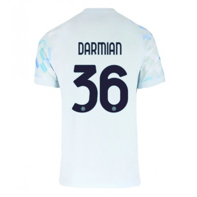 Moški Nogometni dresi Inter Milan Matteo Darmian #36 Gostujoči 2025-26 Kratek Rokav Moški Nogometni dresi Inter Milan Matteo Darmian #36 Gostujoči 2025-26 Kratek Rokav